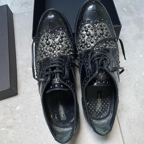 Woman’s Dolce & Gabbana Embellished Brogues - Picture 2 of 5